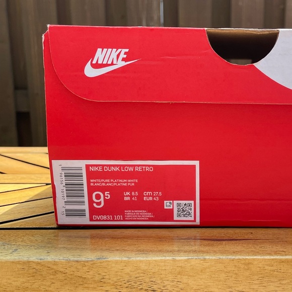 Nike Dunk Low Pure Platinum Shoes Size 9.5 Men’s - Picture 9 of 11